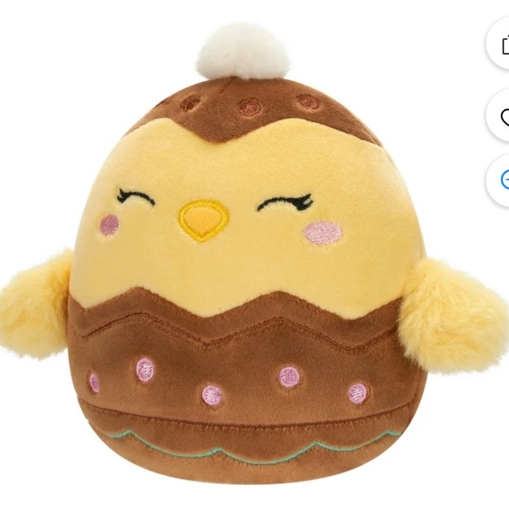 Squishmallows 5” Aimee the Yellow Chick in Chocolate Egg - Ultra Soft Plush Toy